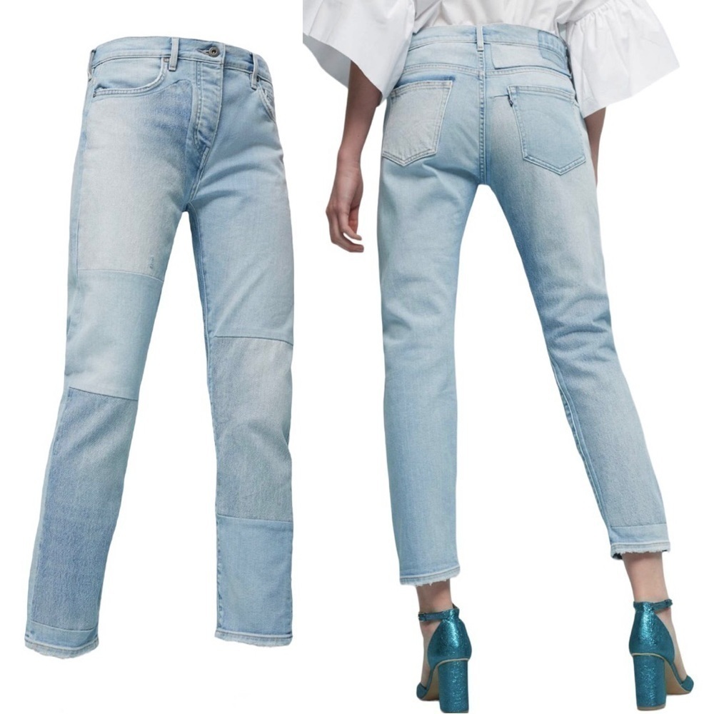 Levi’s Made & Crafted Slouchy Taper Jean Patchwork Two-Tone Denim NWT 28x27 Rare